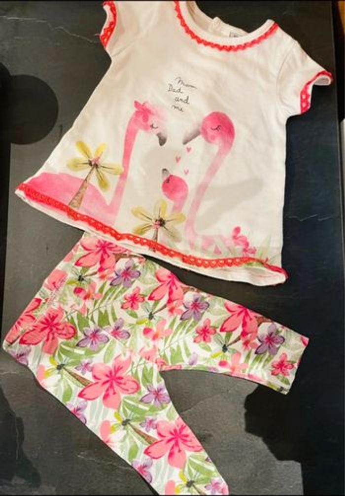 Ensemble legging tee shirt bébé fille