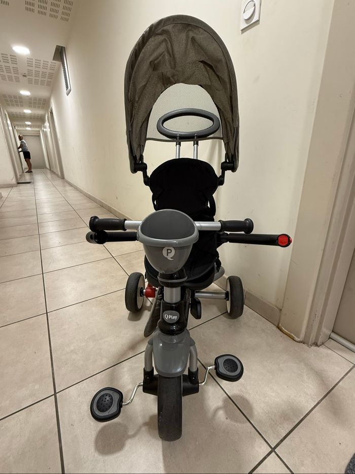 Q Play - Tricycle Evolutif Cosy 4-en-1 - Gris - photo numéro 2