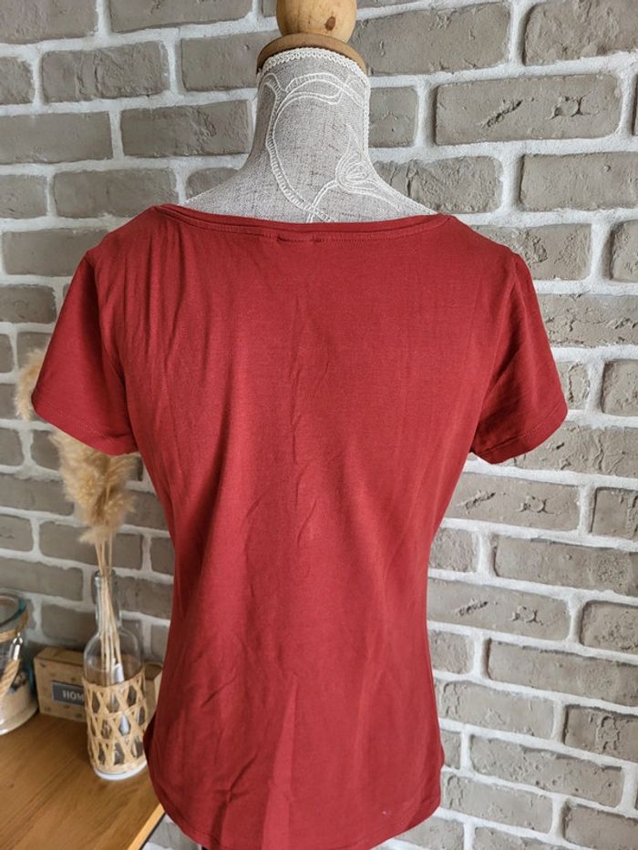 T-shirt à manches courtes rouge brique H&M - photo numéro 6