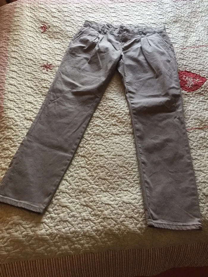 Pantalon à pinces marron Jacqueline Riu taille 42