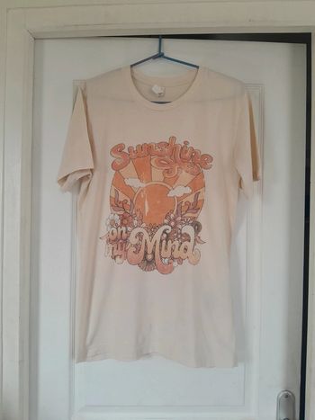 Tee shirt imprimé Sunshine on my Mind canvas mixte