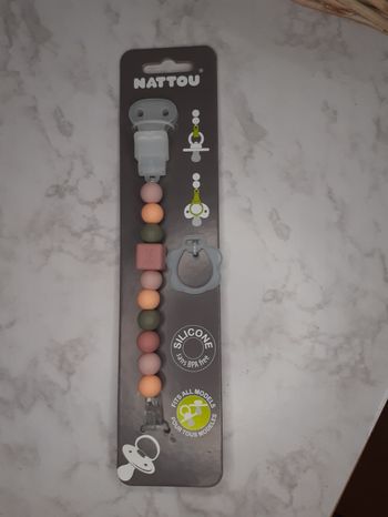 Attache Sucette Nattou neuf 🧸🤎🤍