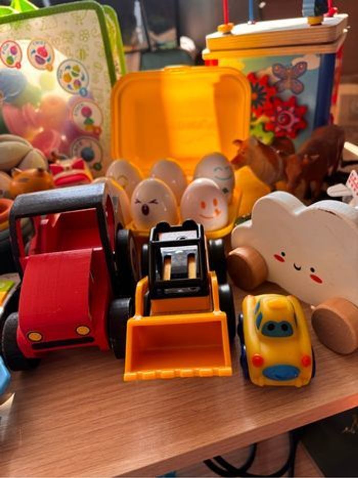 Gros lot  jouets bébé 0-3 ans – jeux d’éveil et éducatifs – premier âge - bois - photo numéro 3