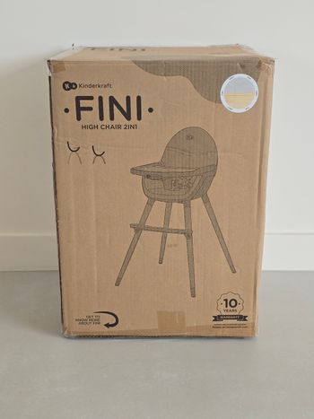 Chaise haute Kinderkraft 2en1 évolutive.