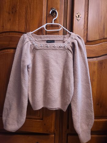 Pull femme perles neuf