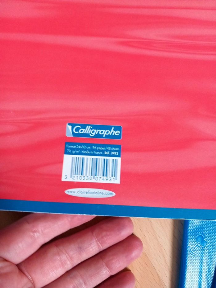 3 cahiers 96 pages et protège cahier - photo numéro 5