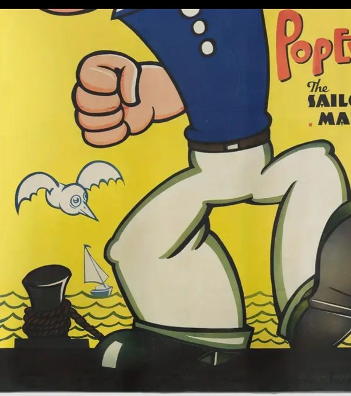 Tshort homme popeye dessin animé taille L - photo numéro 6