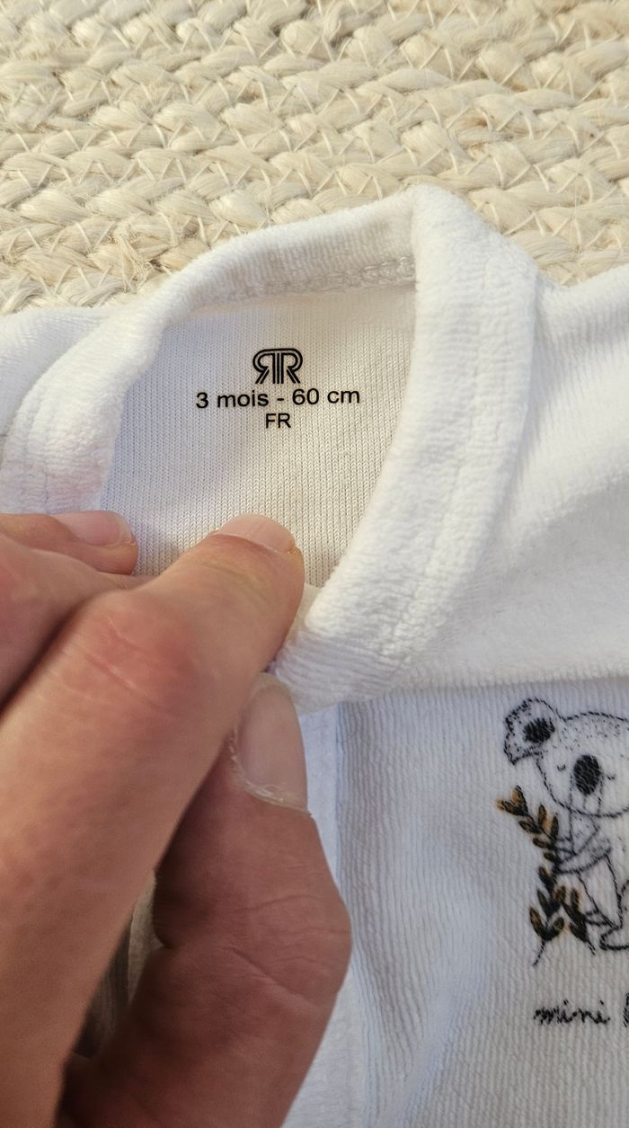 Lot 2 pyjamas velours 3mois - photo numéro 5