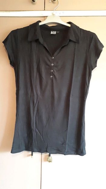 T-shirt chemisier noir