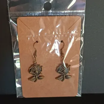 Boucles d'oreilles rose