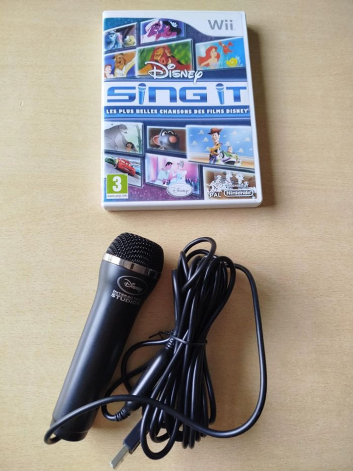 jeu Wii Sing it Disney + micro