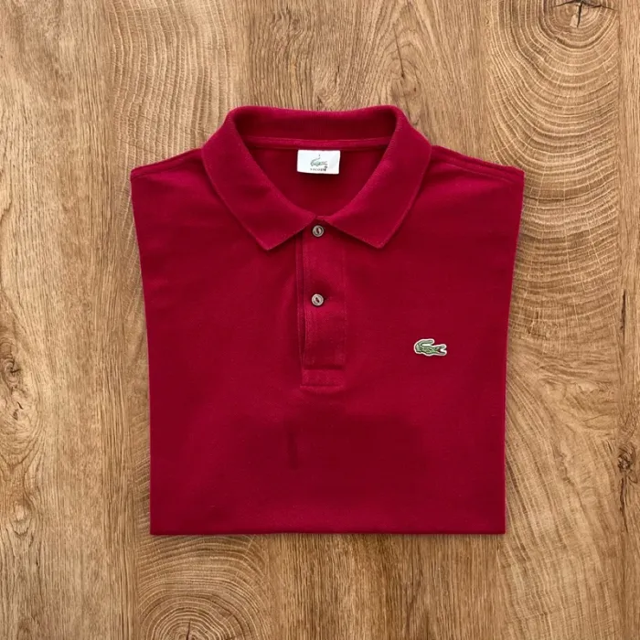 Polo/chemise/T.shirt bordeaux Lacoste pour homme, taille 4 (M)