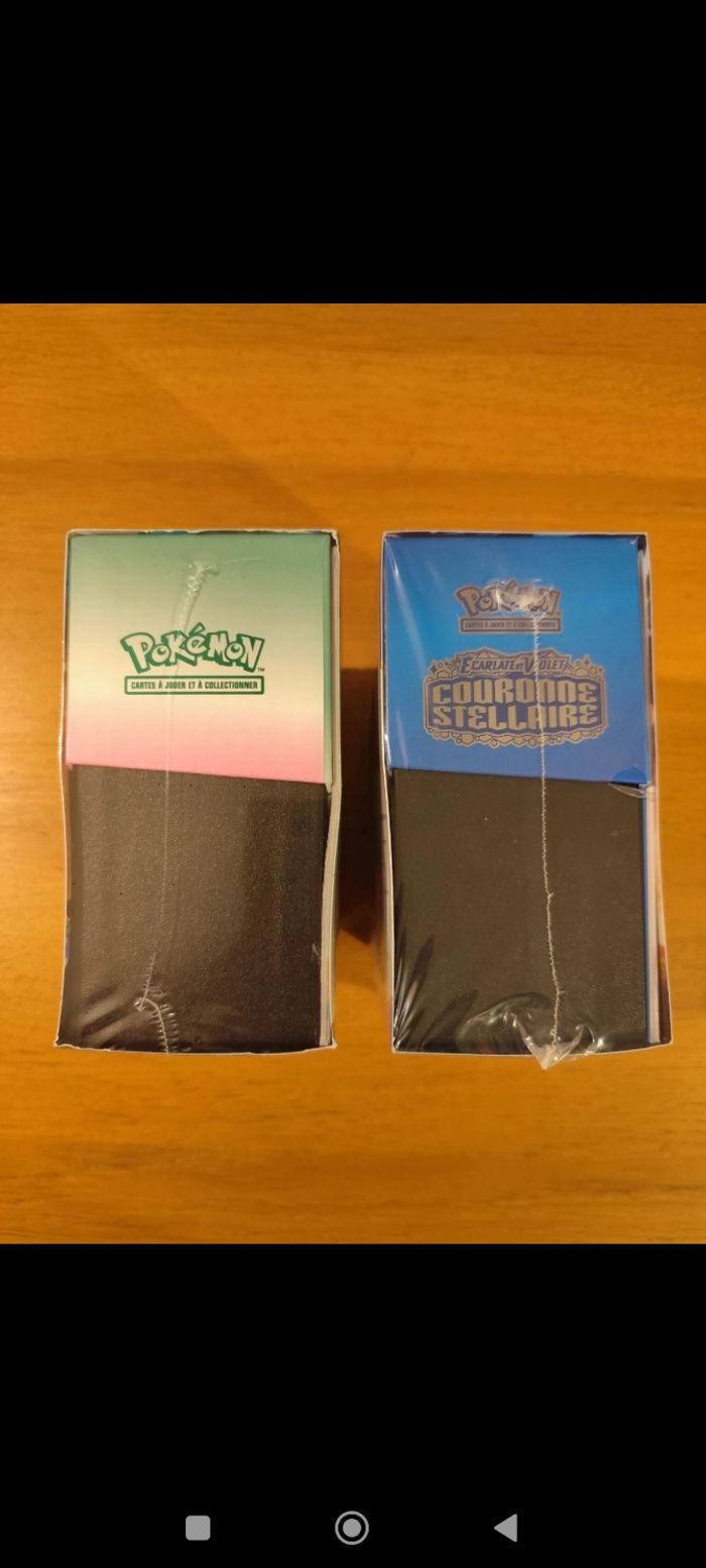 Duo ETB cartes Pokémon couronne stellaire faille paradoxe EV4 EV7 coffret dresseur d'élite - photo numéro 6
