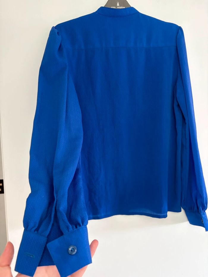Chemisier vintage bleu roi t38 - photo numéro 3