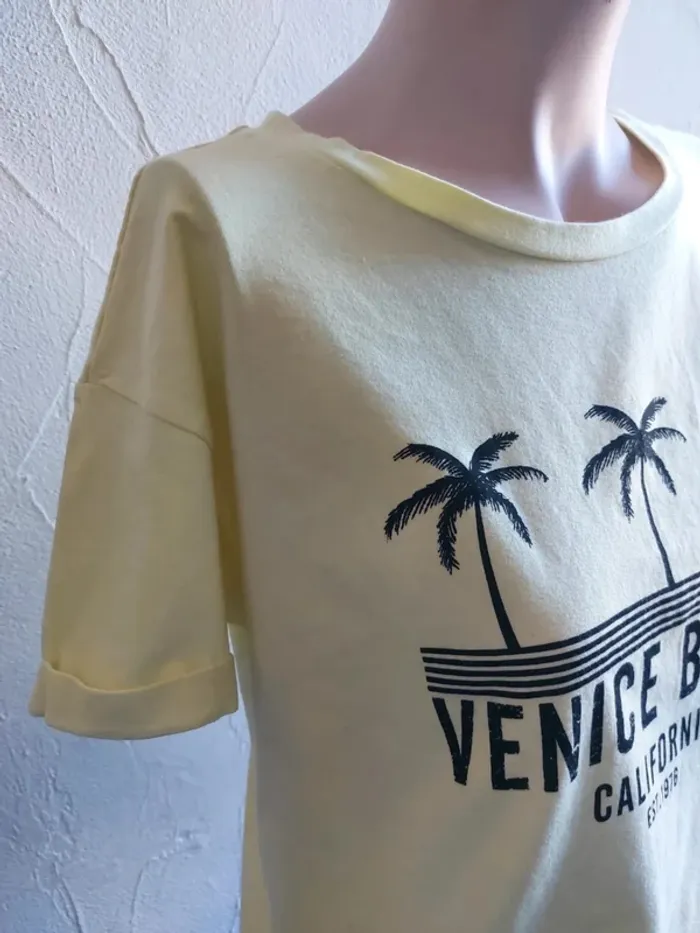 T-shirt Jaune Venice Beach Taille 40 - photo numéro 4