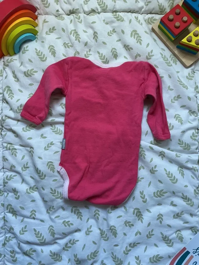 body manches longues rose 6 mois absorba - photo numéro 6