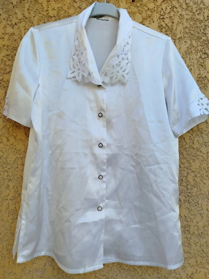 Chemisier vintage satiné - photo numéro 2