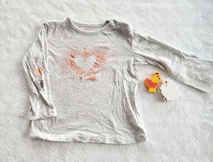 Tee-shirt manches longues "coeur"