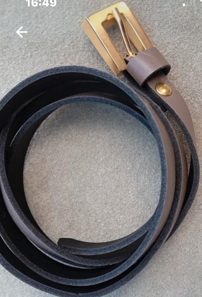 Jolie ceinture fine cuir - photo numéro 4