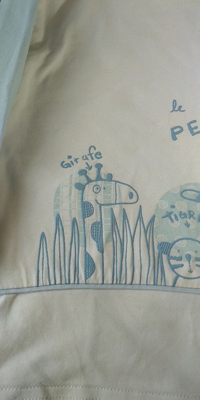 Tee shirt manches longues doublé Garçon 9 mois Sucre d'orge "Le petit safari" 100% coton - photo numéro 4