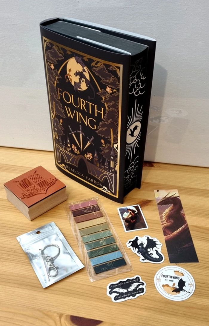 Fourth Wing special English eddition + limited Dust Jacket  + Goodies