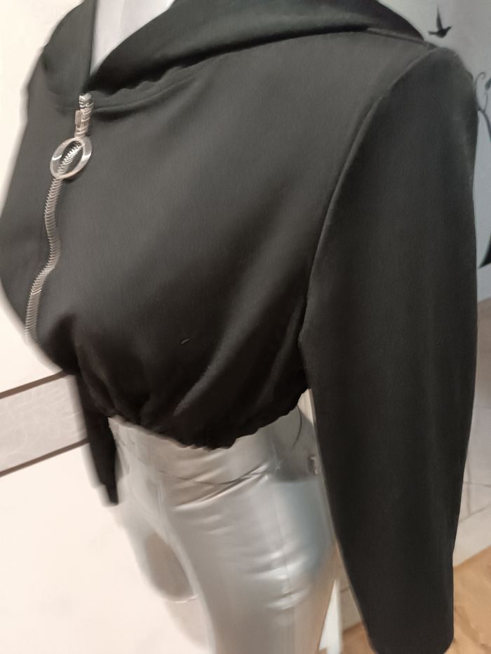 Sweat à capuche femme t s - photo numéro 4