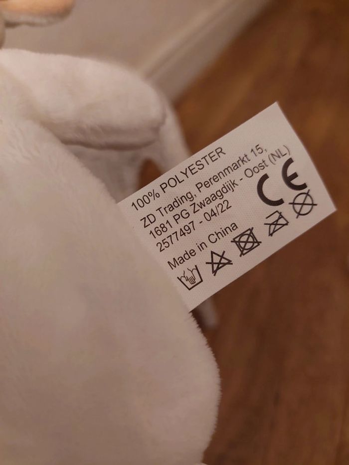 Doudou plat mouton blanc beige dentition Action - photo numéro 3