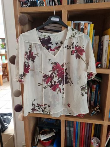 Chemisier IKKS en voile transparent taille 38