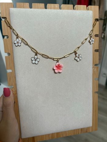 Collier breloques acier inoxydable