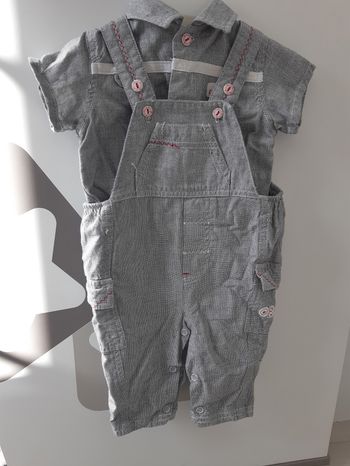 Ensemble salopette + chemise 