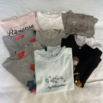 Lot ti shirt sous pull manches longues