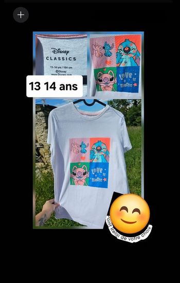 TEE shirt Disney fille 13 /14 ans