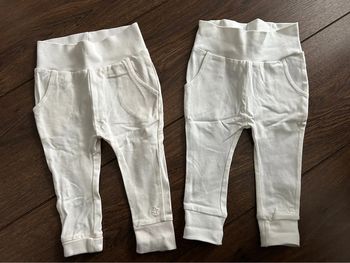 Lot de 2 pantalons leggings Noppies 3 mois blanc