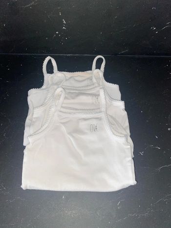 Lot de 3 bodys blanc bébé