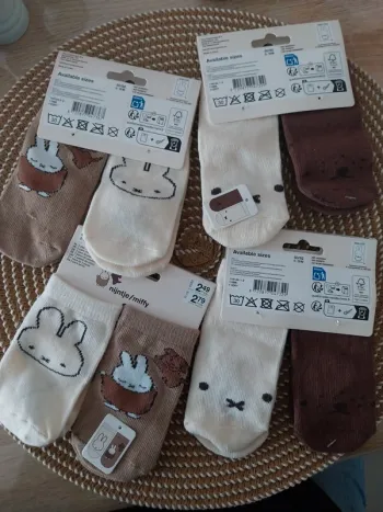 Lots chaussettes bébé 2/ mois Nijntje Miffy