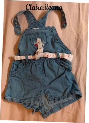 🛑 salopette en jean fille 6 mois 🛑