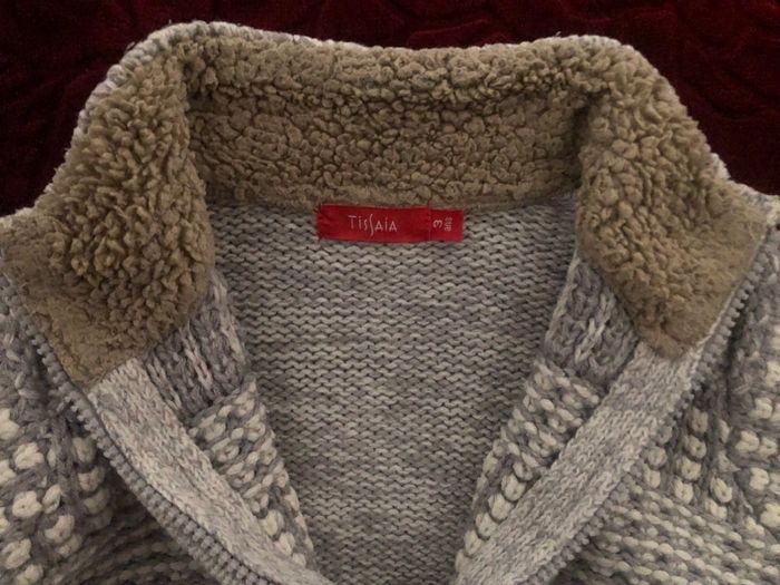 Gilet zippé laine, col fourrure  3 ans Tissaia - photo numéro 3