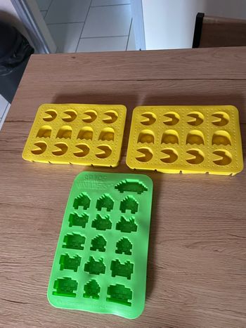 Moule silicone pacman et space invaders