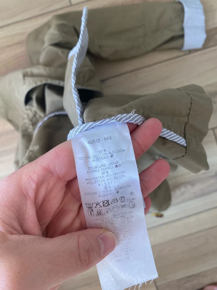 Veste trench court kaki carolle 36 - photo numéro 7