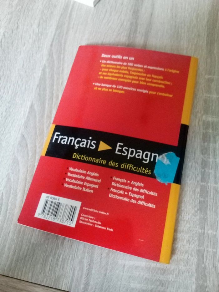 Français Espagnol dictionnaire des difficultés - photo numéro 2