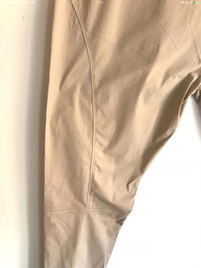 Pantalon beige 3/4 taille 38/40 Eva Kayan - photo numéro 7