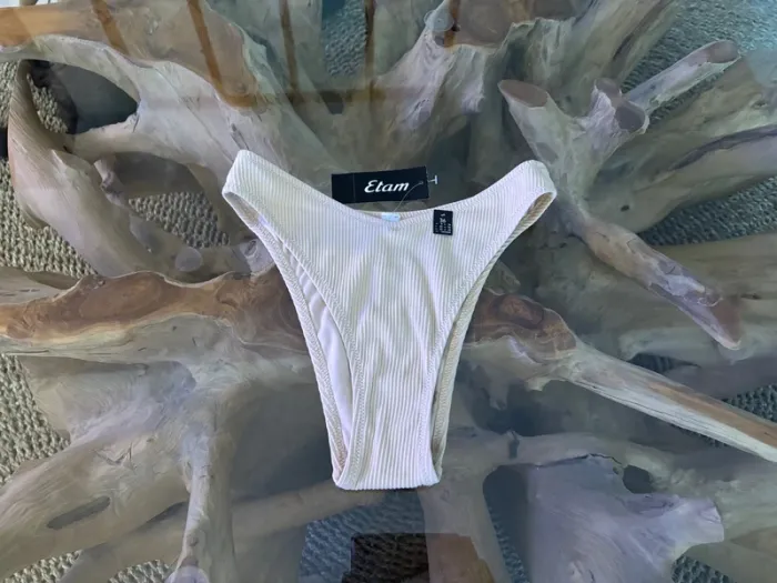 Bas de maillot de bain Etam brésilien High tierra beige 36