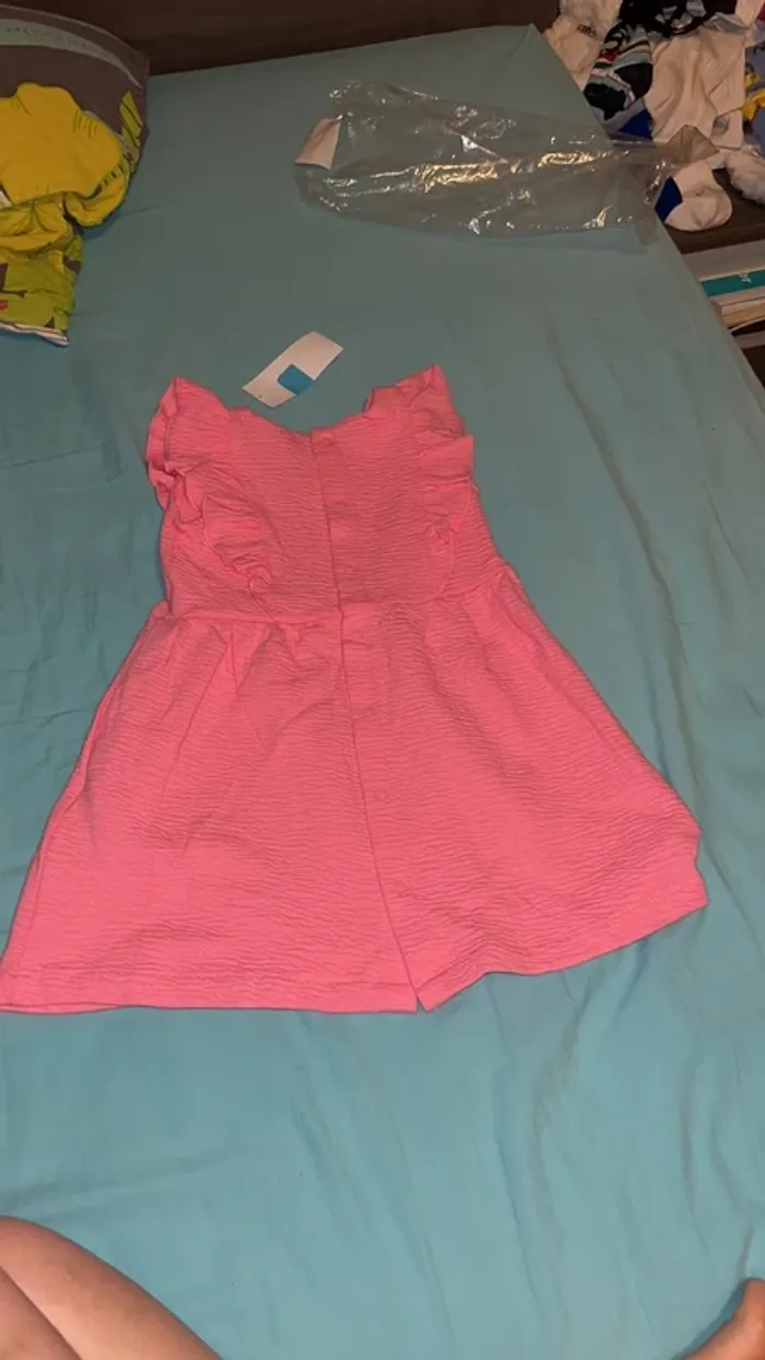 Robe manche courtes, robe d’été bébé fille, rose,kiabi, 24 mois - photo numéro 2