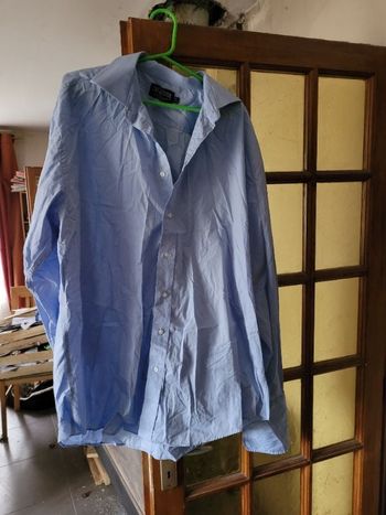 Chemise taille xl café coton taille 44   17 1/2