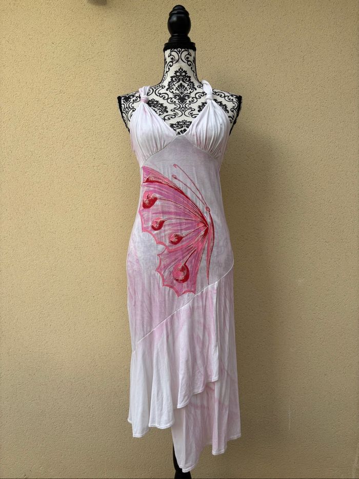 Robe longue à motifs