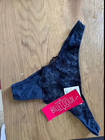 Tanga bleu billet doux 34/36