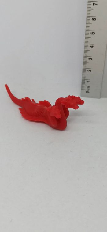 Petit dragon à 3 têtes rouge playmobil