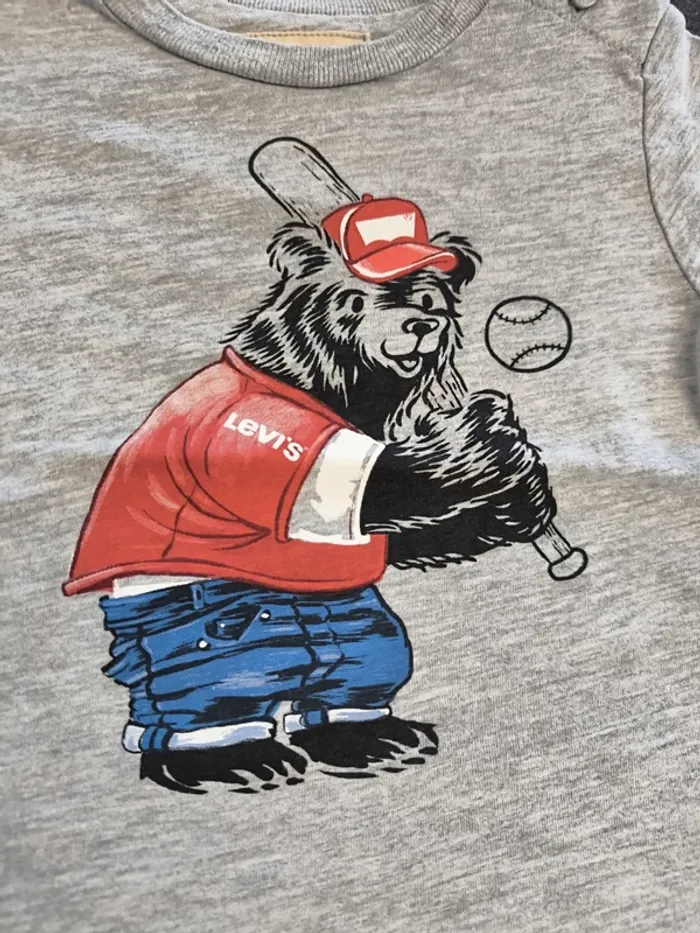 Tee-shirt garçon ml 6 mois Levi's - photo numéro 3