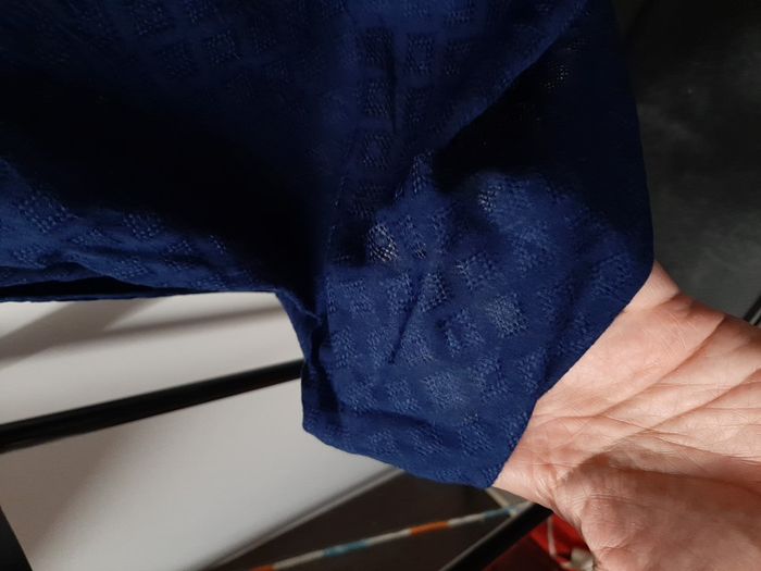 blouse bleue sud express taille L - photo numéro 3