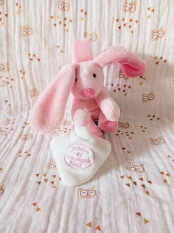 Doudou lapin mouchoir Doudou et compagnie